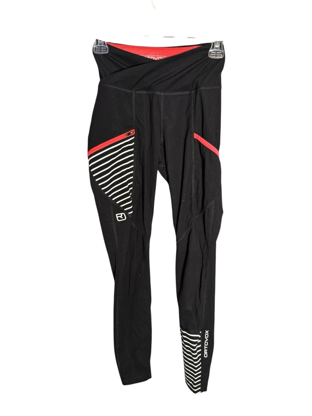 Ortovox Black Wool Blend Lined Leggings Skiing Outdoors Winter S